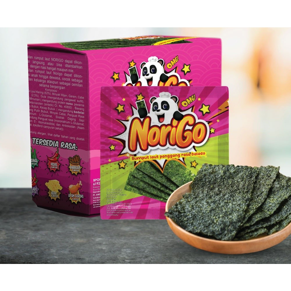Norigo Rumput Laut Goreng Rasa Balado 3GR