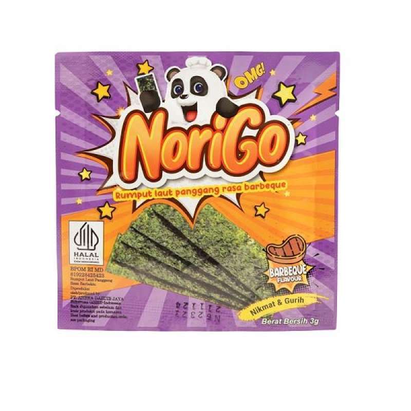 Norigo Rumput Laut Goreng Rasa Barbeque 3GR