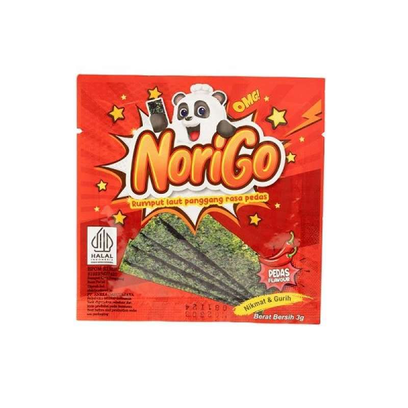 Norigo Rumput Laut Goreng Rasa Pedas 3GR