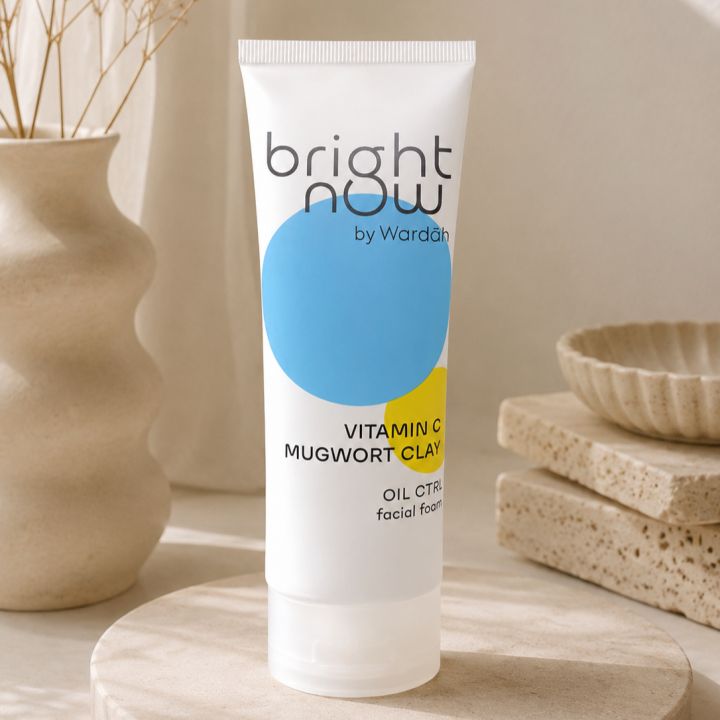 Wardah Bright Now Vitamin C Mugwort Clay Oil Control Facial Foam 50ML