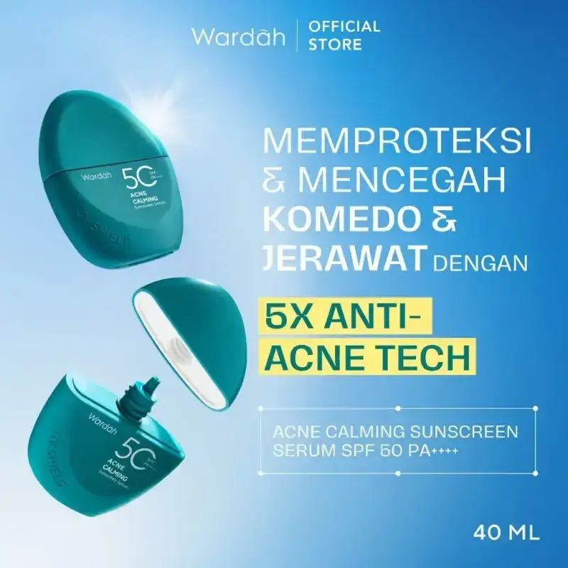 Wardah UV Shield Acne Calming Sunscreen Serum SPF 50 PA++++ 40ML
