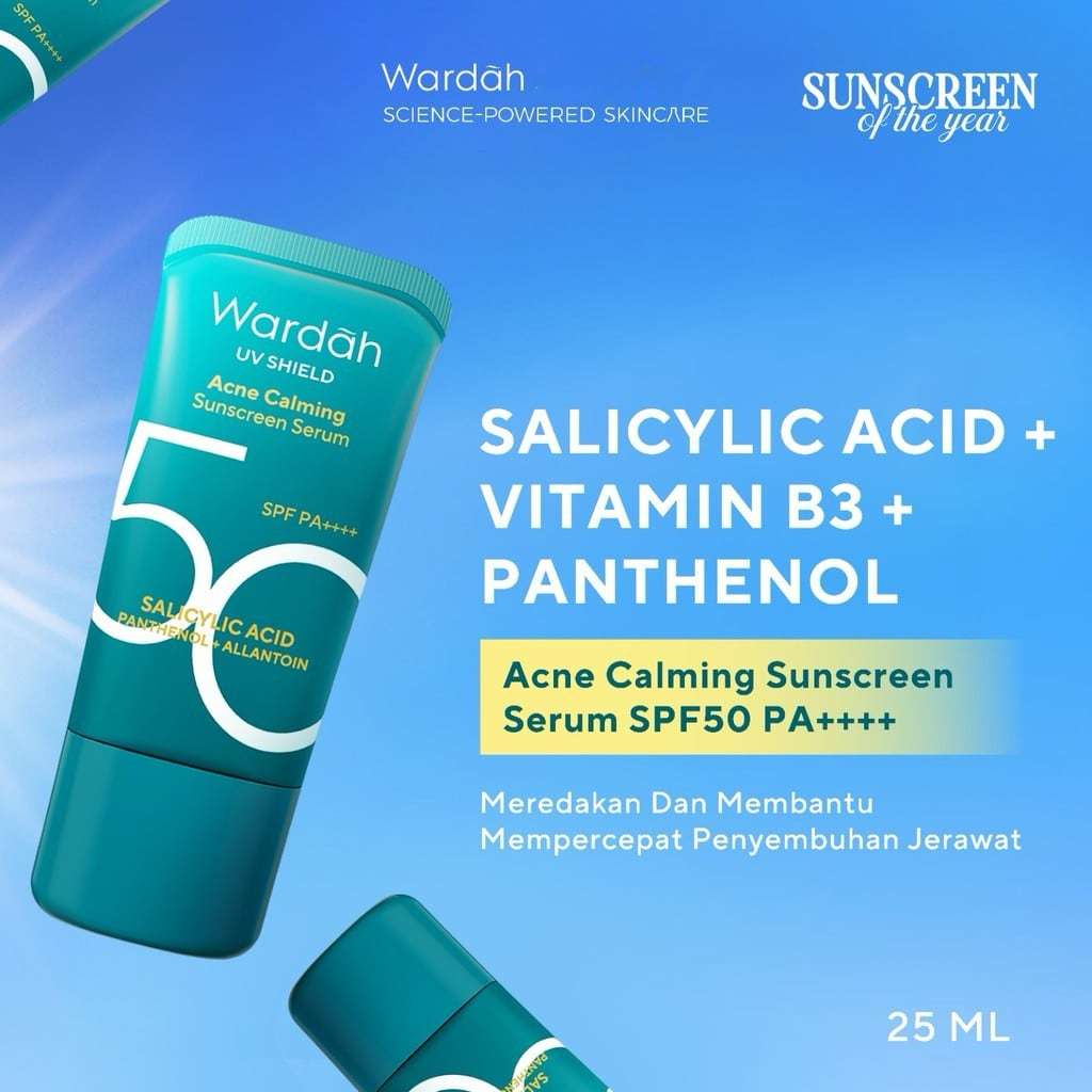 Wardah UV Shield Acne Calming Sunscreen Serum SPF 50 PA++++ 25ML