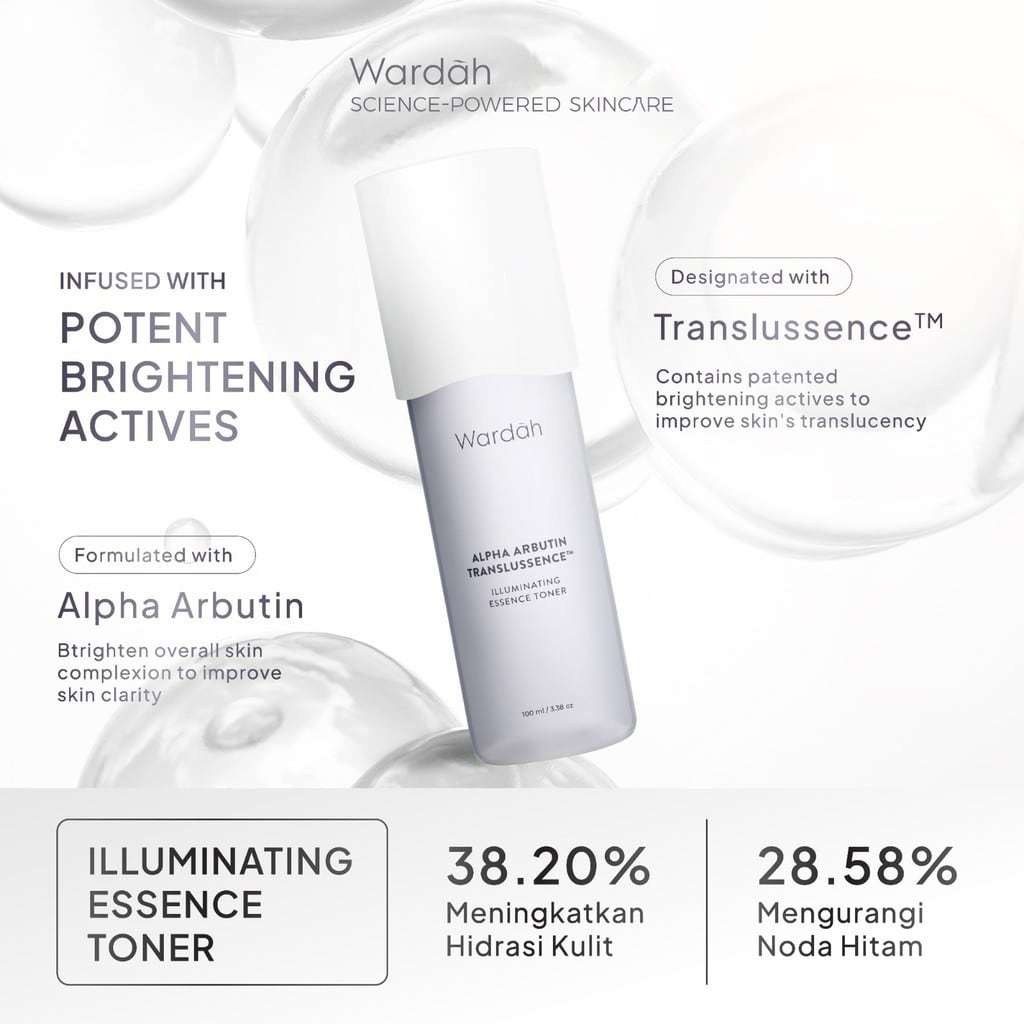 Wardah Alpha Arbutin Translussence Illuminating Essence Toner 50ML