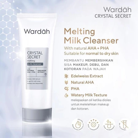 Wardah Crystal Secret Melting Milk Cleanser 100ML