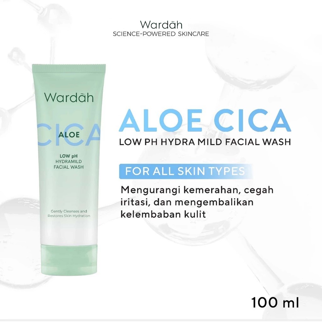 Wardah Aloe Cica Low pH Hydramild Facial Wash 100ML