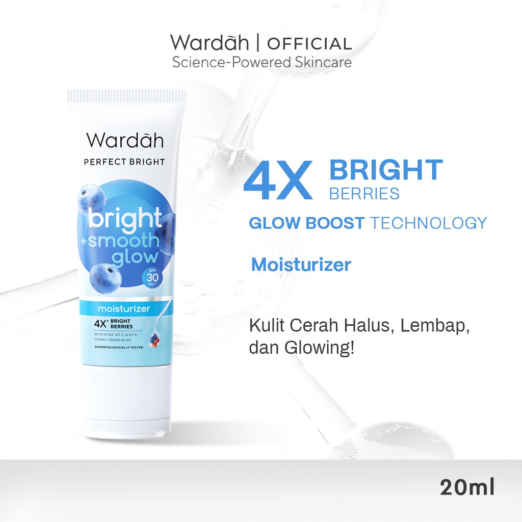 Wardah Perfect Bright+Smooth Glow SPF 30 PA+++ Moisturizer 20ML