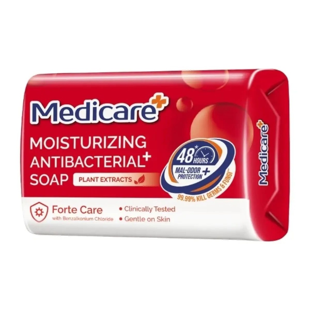 Medicare Moisturizing Antibacterial+ Bar Soap Forte Care 4x60GR