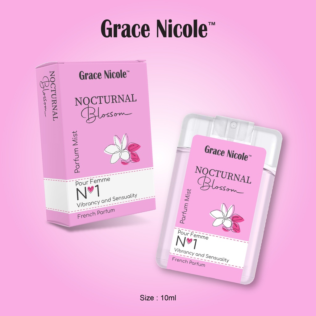 Grace Nicloe Parfum Mist Pour Femme No 1 Nocturnal Blossom 10ML