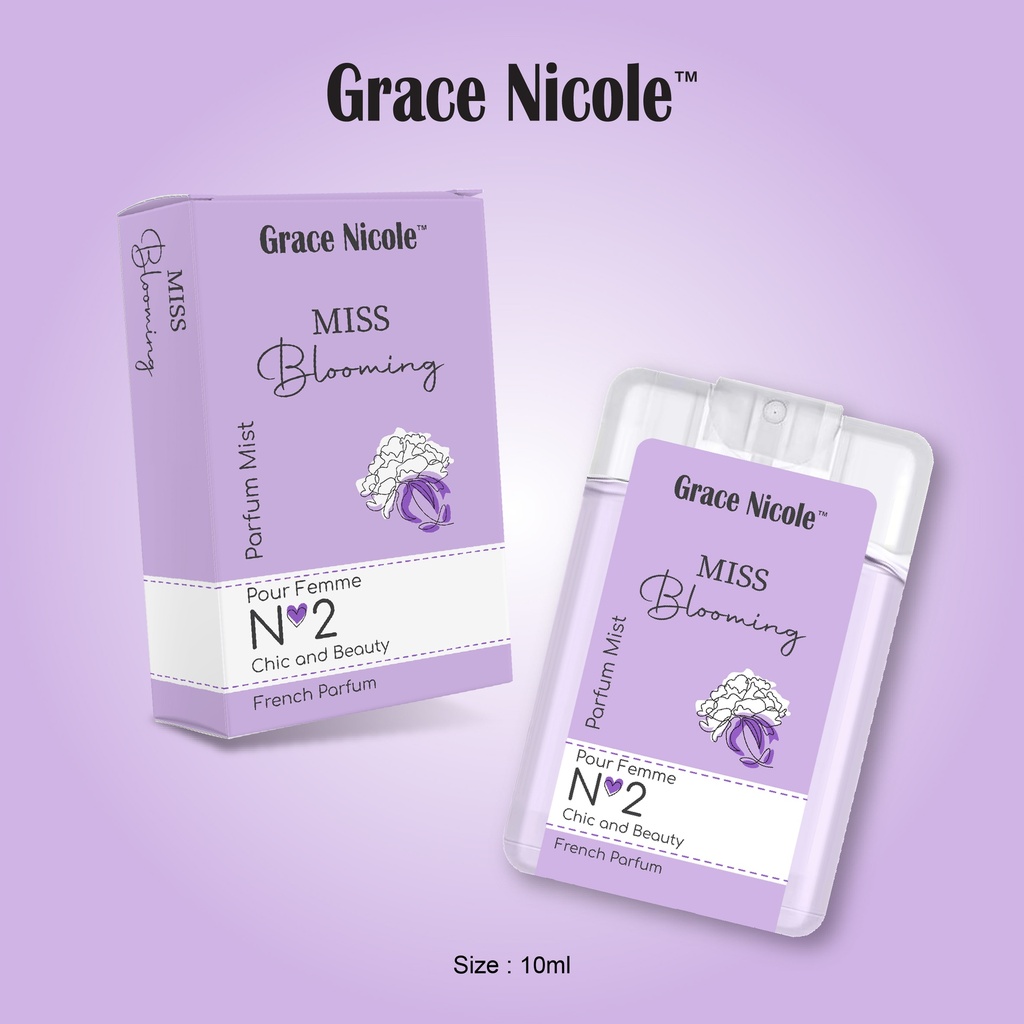 Grace Nicloe Parfum Mist Pour Femme No 2 Miss Blooming 10ML