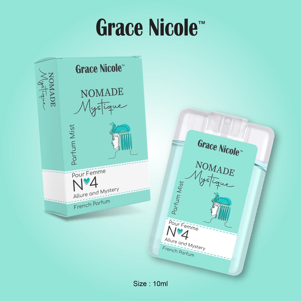 Grace Nicloe Parfum Mist Pour Femme No 4 Nomade Mystique 10ML
