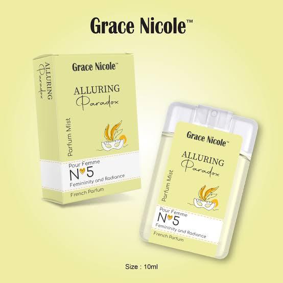 Grace Nicloe Parfum Mist Pour Femme No 5 Alluring Paradox 10ML