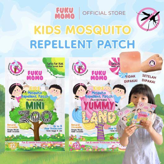 Fuku Momo Kids Mosquito Repellent Patch Anti Nyamuk Yummy Land 12S