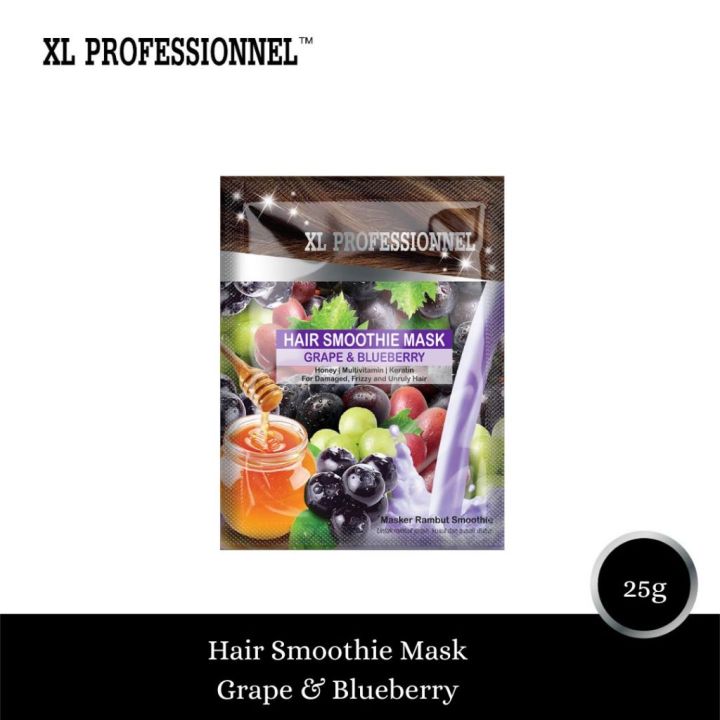 XL Professionnel Hair Smoothie Mask Grape & Blueberry 25GR