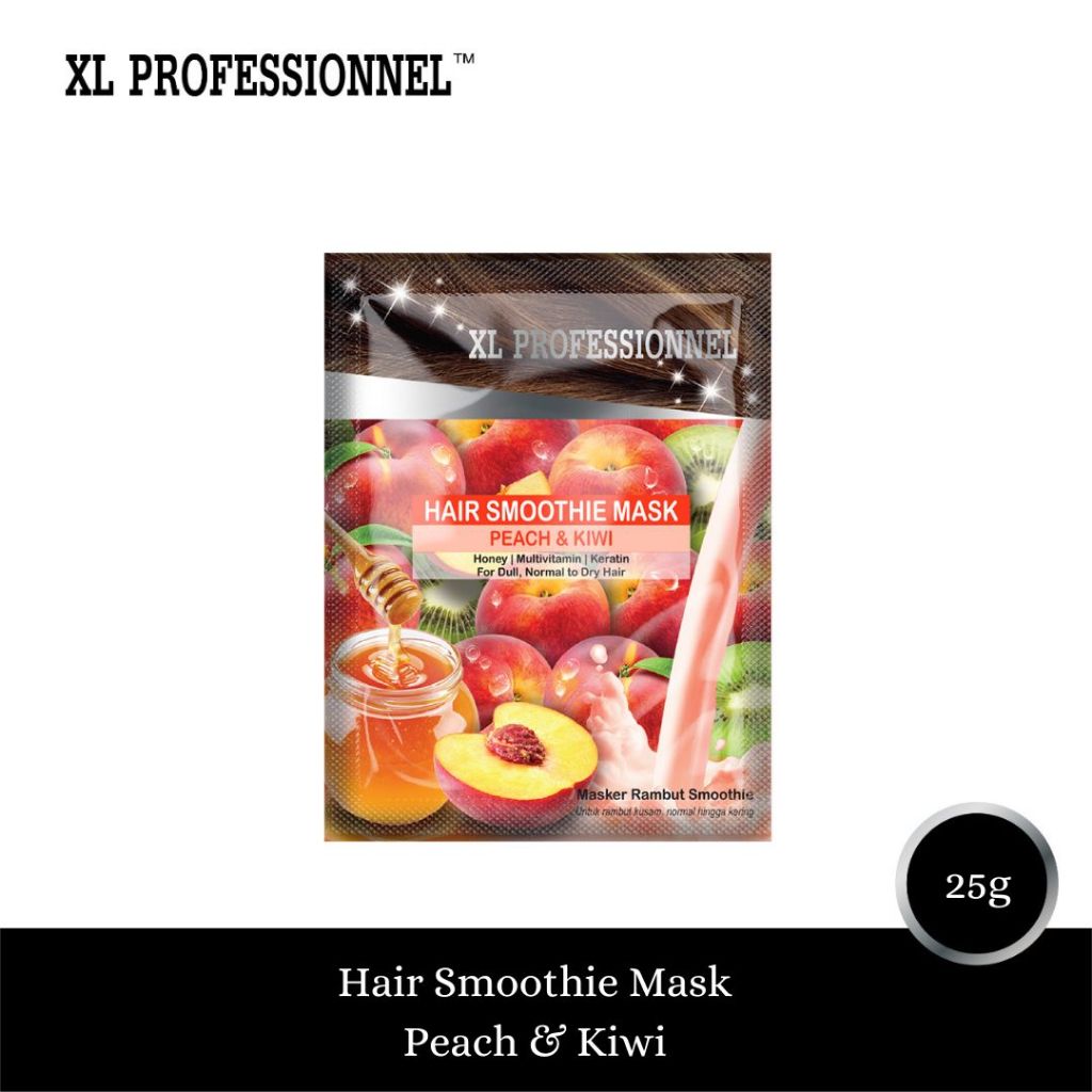 XL Professionnel Hair Smoothie Mask Peach & Kiwi 25GR