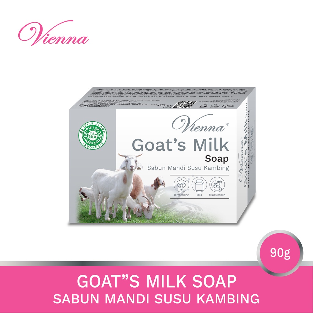 Vienna Goat's Milk Bar Soap Sabun Mandi Susu Kambing 90GR