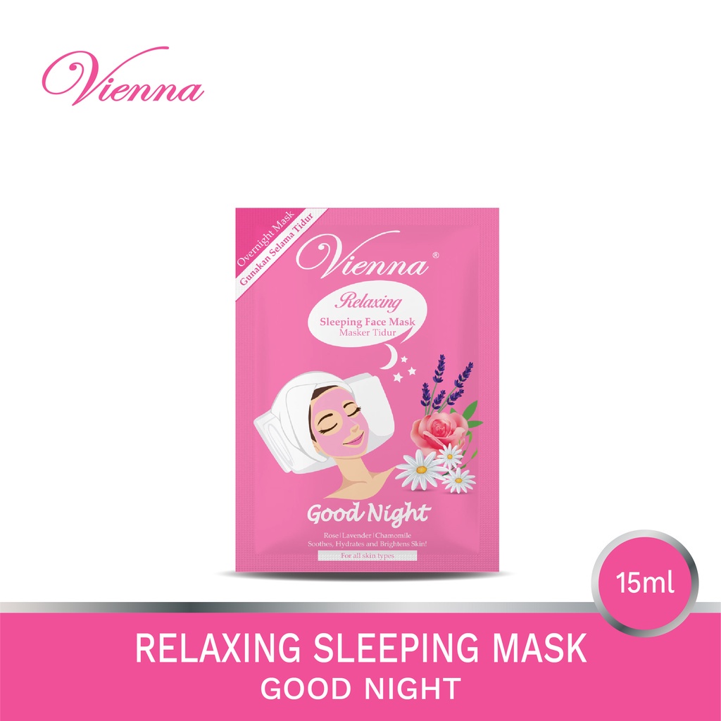 Vienna Relaxing Good Night Sleeping Face Mask Masker Tidur 15ML