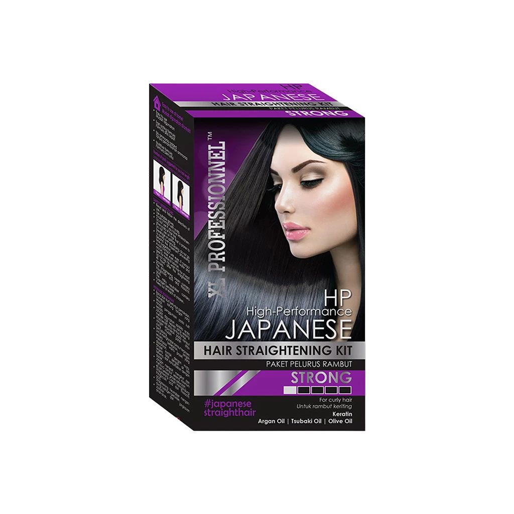 XL Professionnel HP High-Performance Japanese Hair Straightening Kit Paket Pelurus Rambut Strong Keratin 240ML