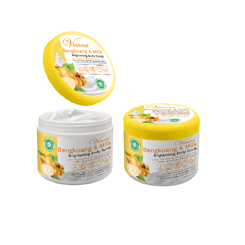 Vienna Bengkoang & Milk Brightening Body Scrub Lulur Bengkoang & Susu pch 250GR