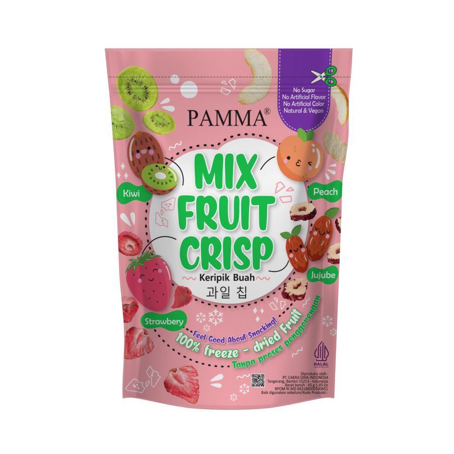 Pamma Mix Fruit Crisps Keripik Buah 45GR