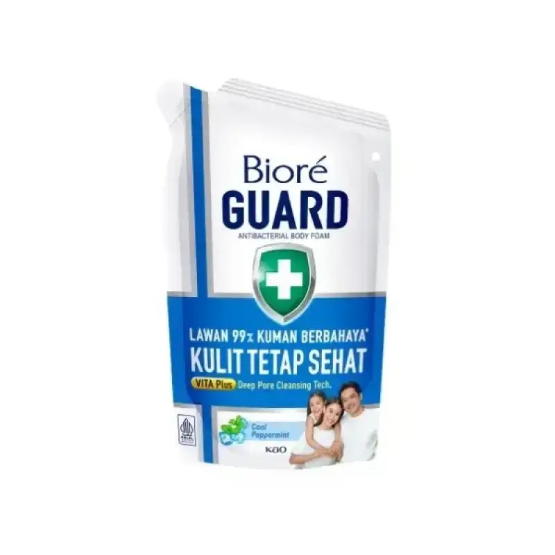 Biore Guard Antibacterial Body Foam Cool Papermint pch 250ML