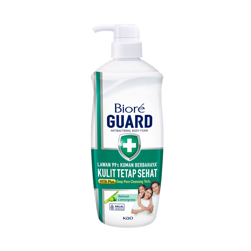 Biore Guard Antibacterial Body Foam Refresh Lemongrass btl 550ML