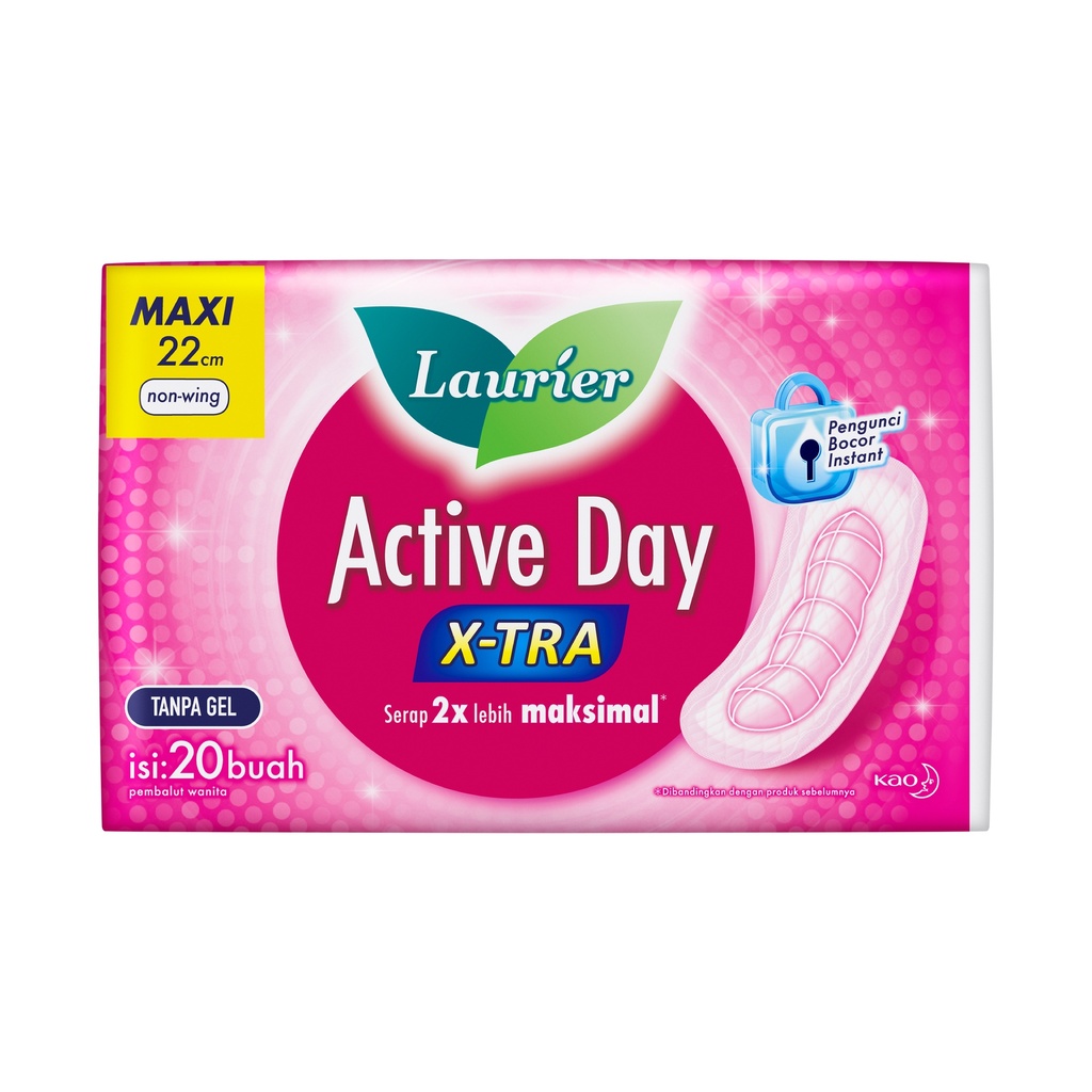 Laurier Acvtive Day X-tra Maxi Non Wing 22 CM 20PCS
