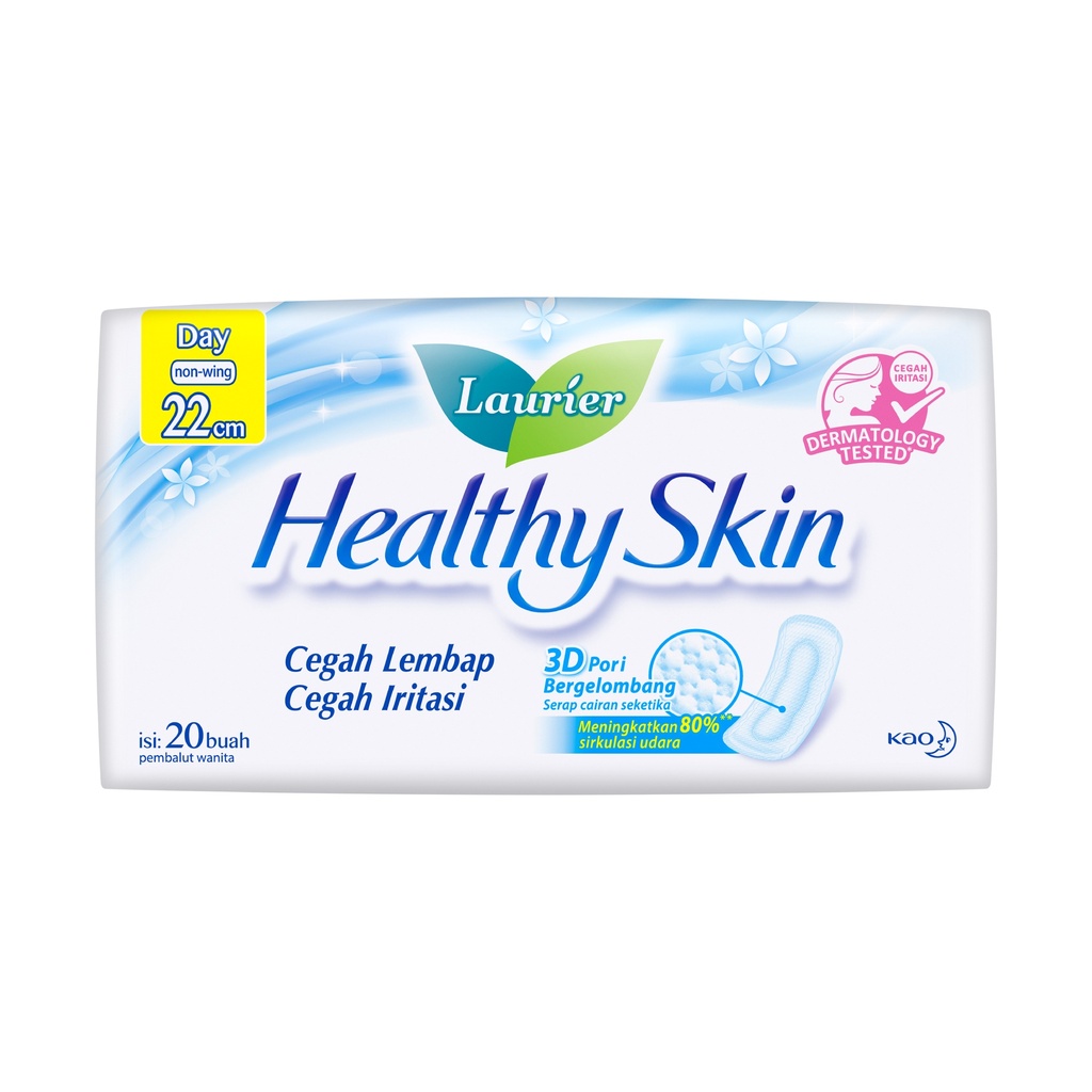 Laurier Healthy Skin Day Non Wing 22 CM 20PCS