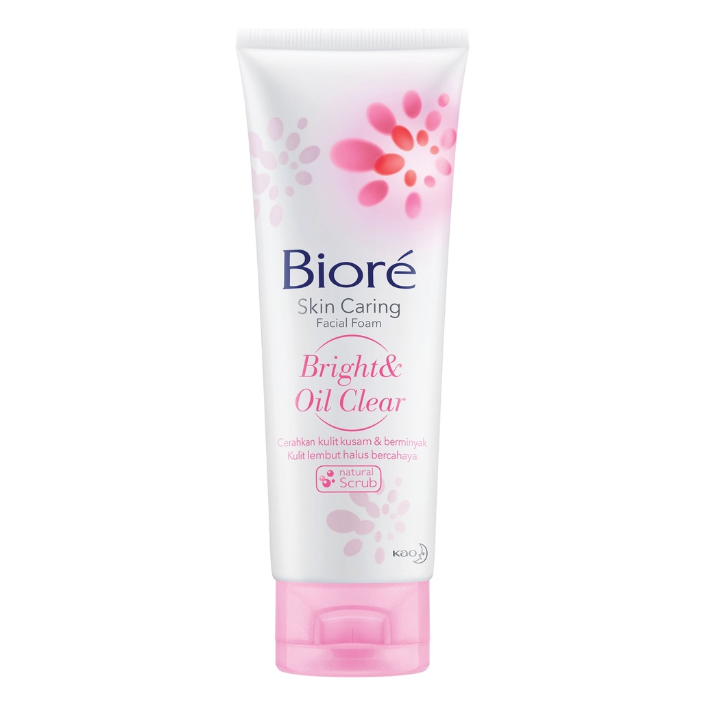 Biore Skin Caring Facial Foam Bright & Oil Clear 100GR