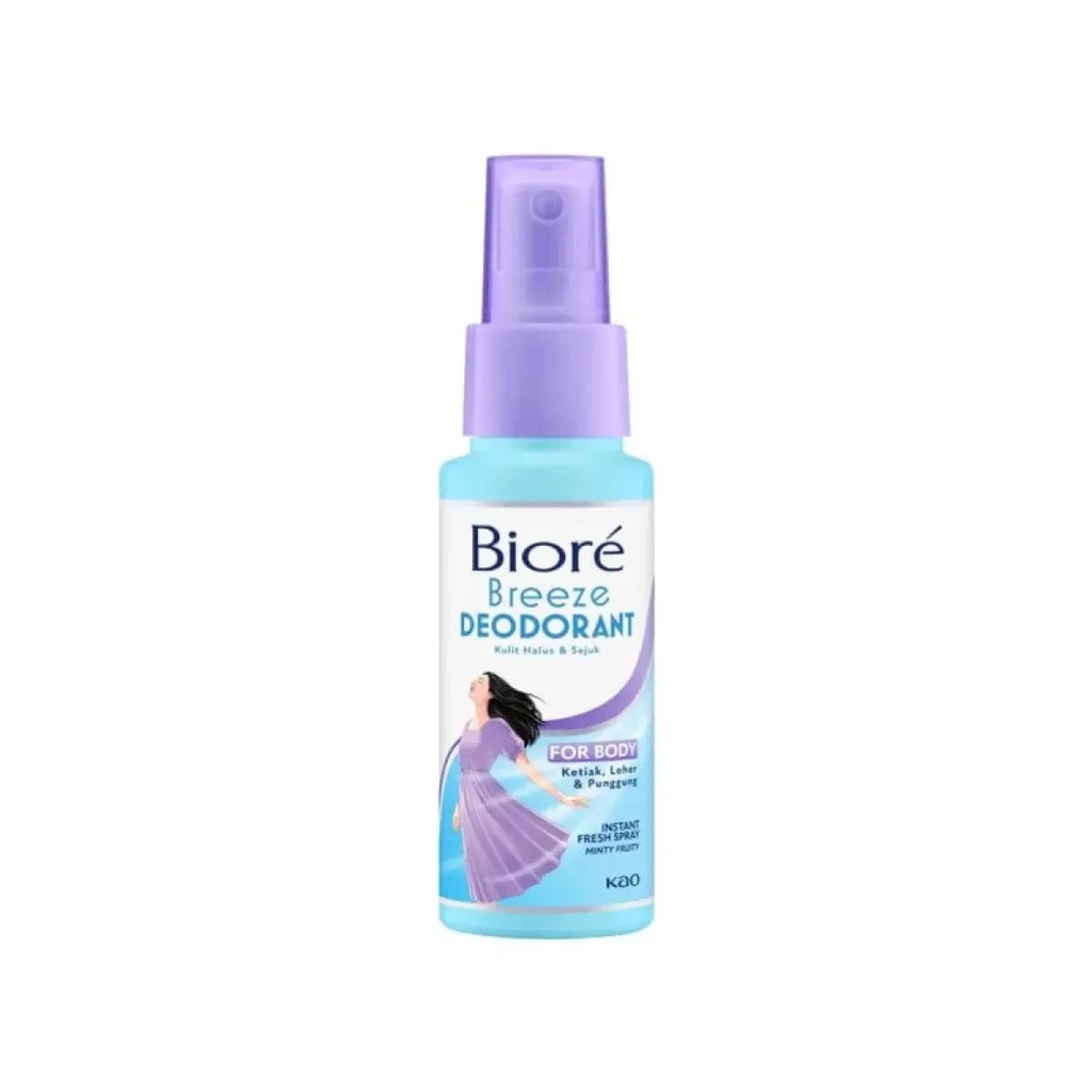 Biore Breeze Deodorant Spray For Body Minty Fruity 50ML