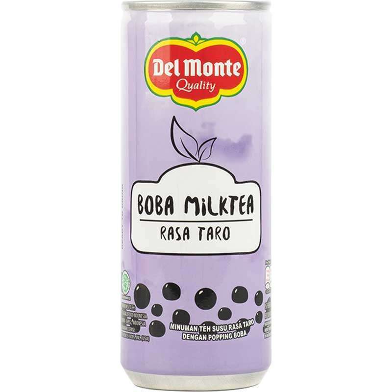 Del Monte Boba Milktea Rasa Taro Can 240ML