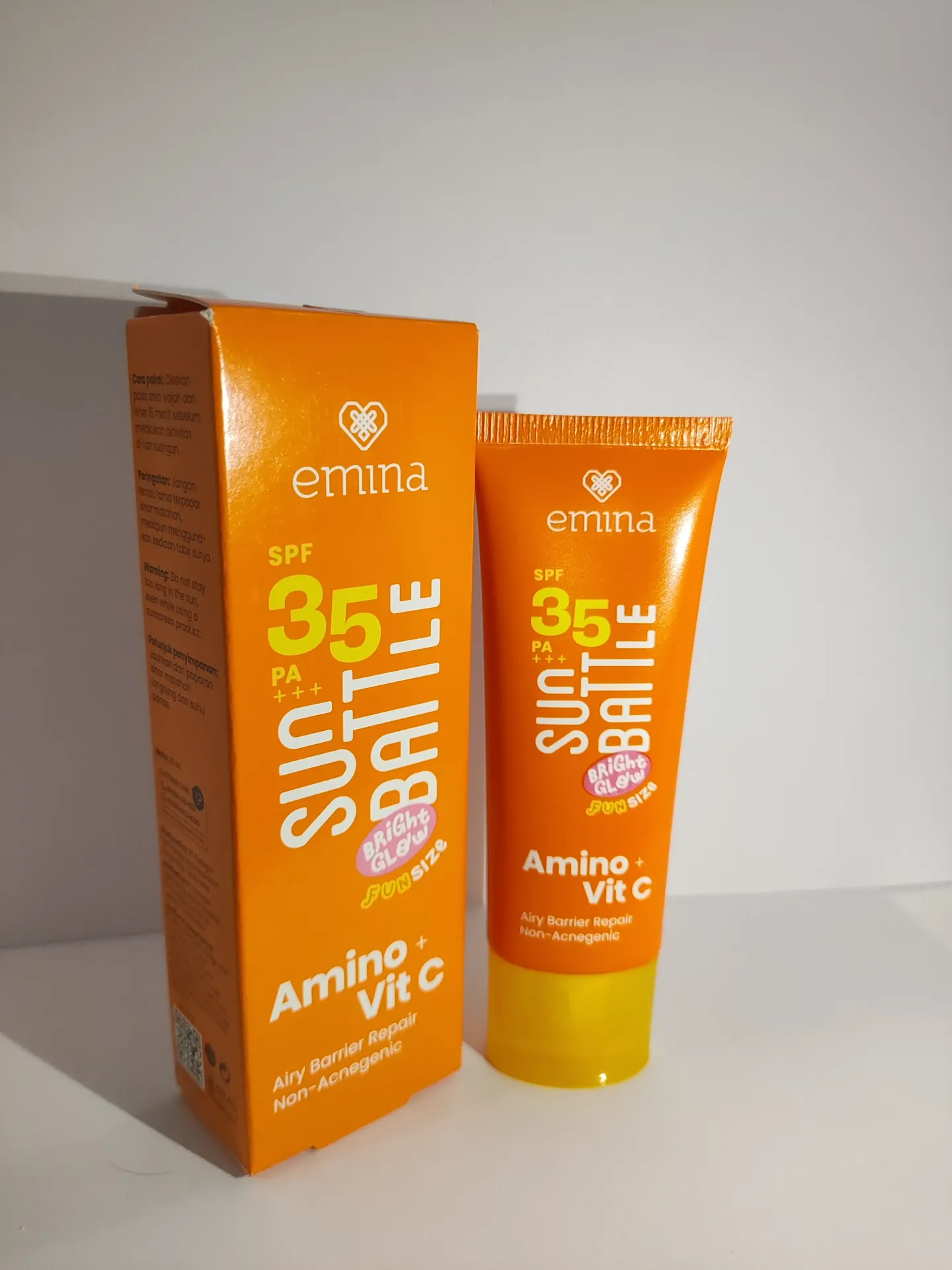 Emina Sub Battle SPF 35 PA +++ Bright Glow Amino + Vit C Airy Barrier Repair 20ML