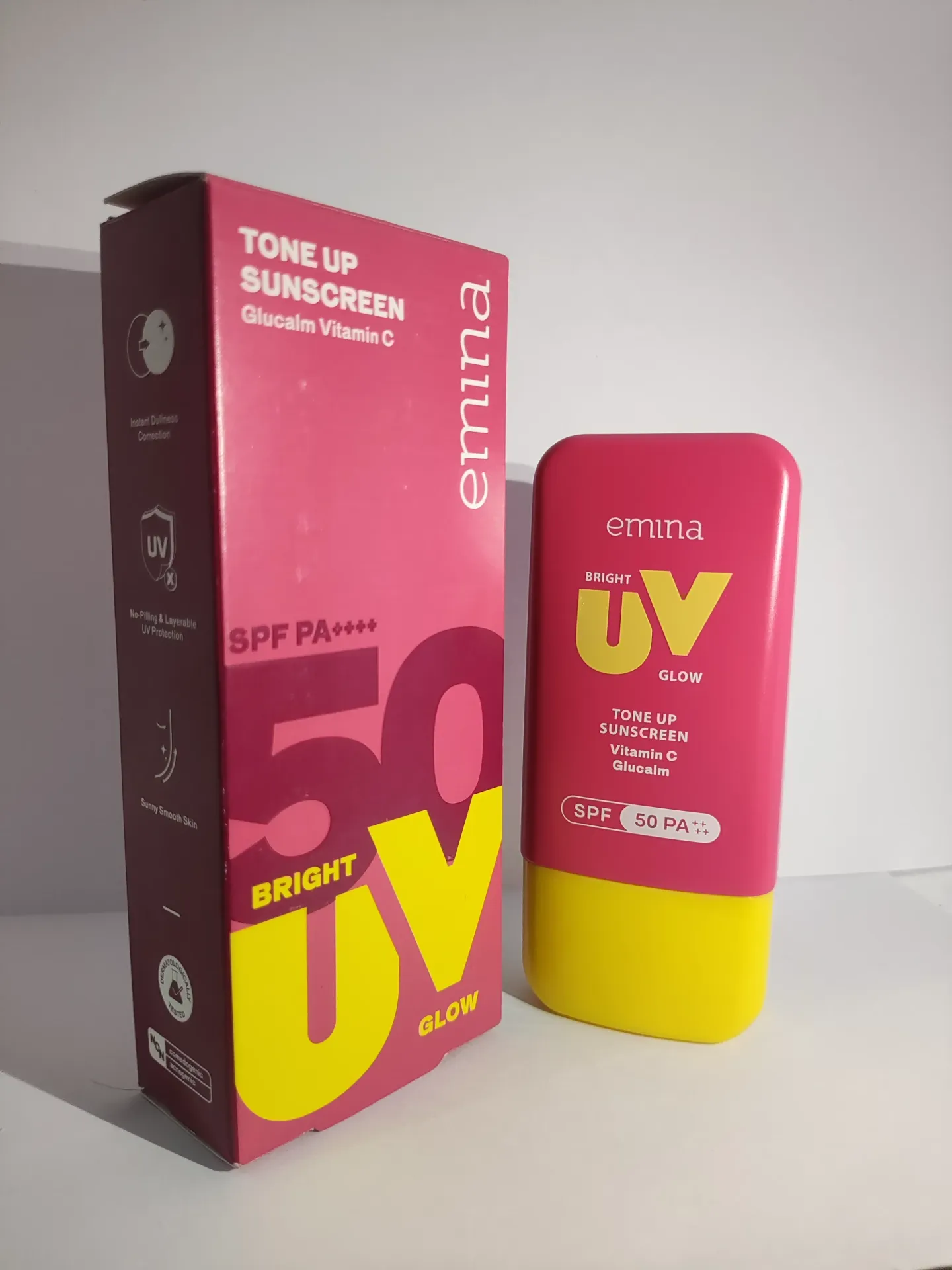 Emina Bright Glow UV Tone Up Sunscreen SPF 50 PA ++++ 30ML