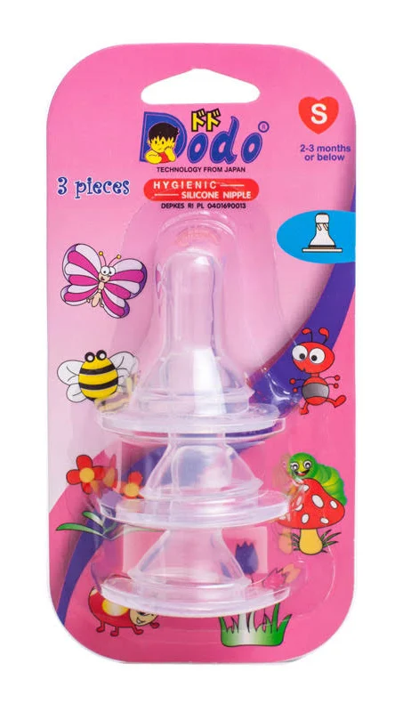 Dodo Hygienic Silicone Nipple S 3PCS 2-3 Bulan