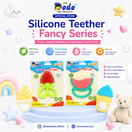 Dodo Silicone Teether Fancy Series