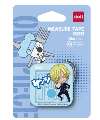 Deli Measuring Tape One Piece Edition Blue 7mmx1.5m