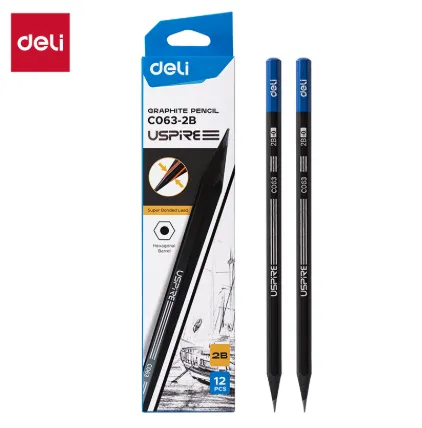 Deli Graphite Pensil Uspire 2B 12 PCS