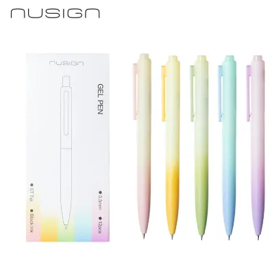 Deli Gel Pen Nusign Sunshine Whisper Black Ink 0.5mm