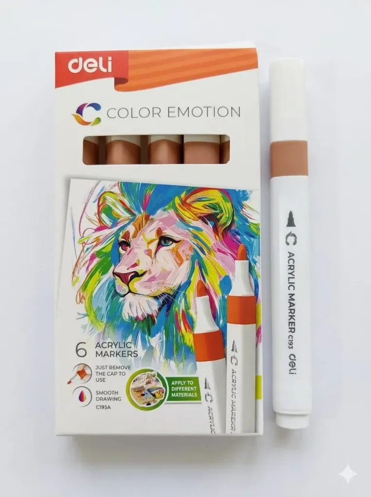 Deli Acrylic Marker 65 Camel