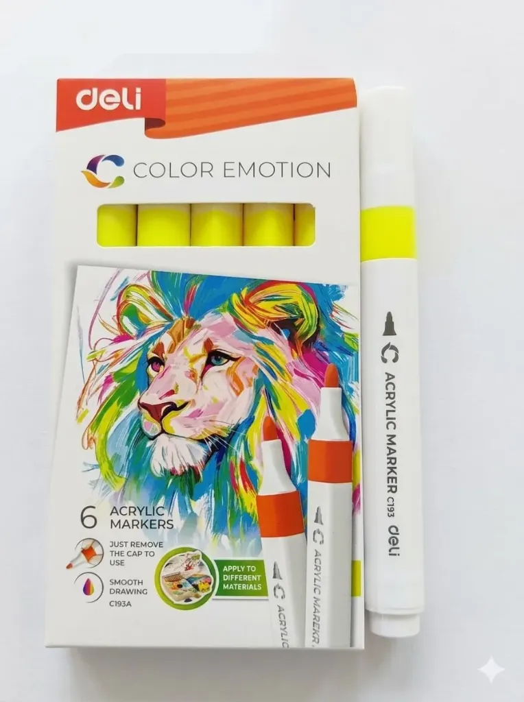 Deli Acrylic Marker 63 Lemon Yellow