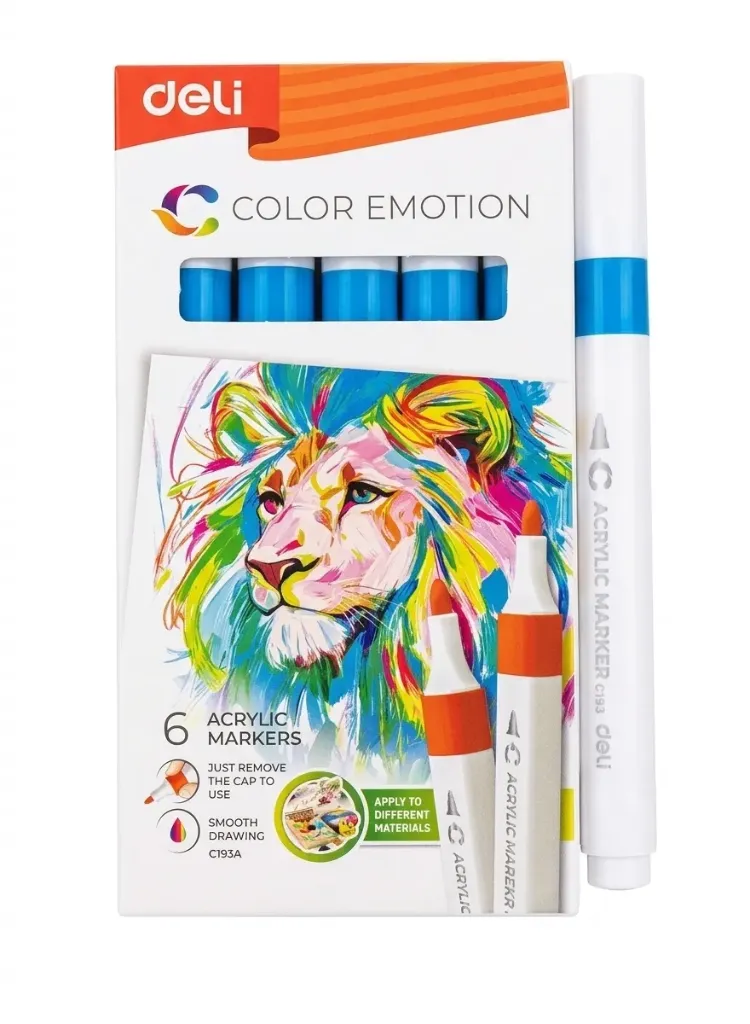 Deli Acrylic Marker 48 Royal Blue
