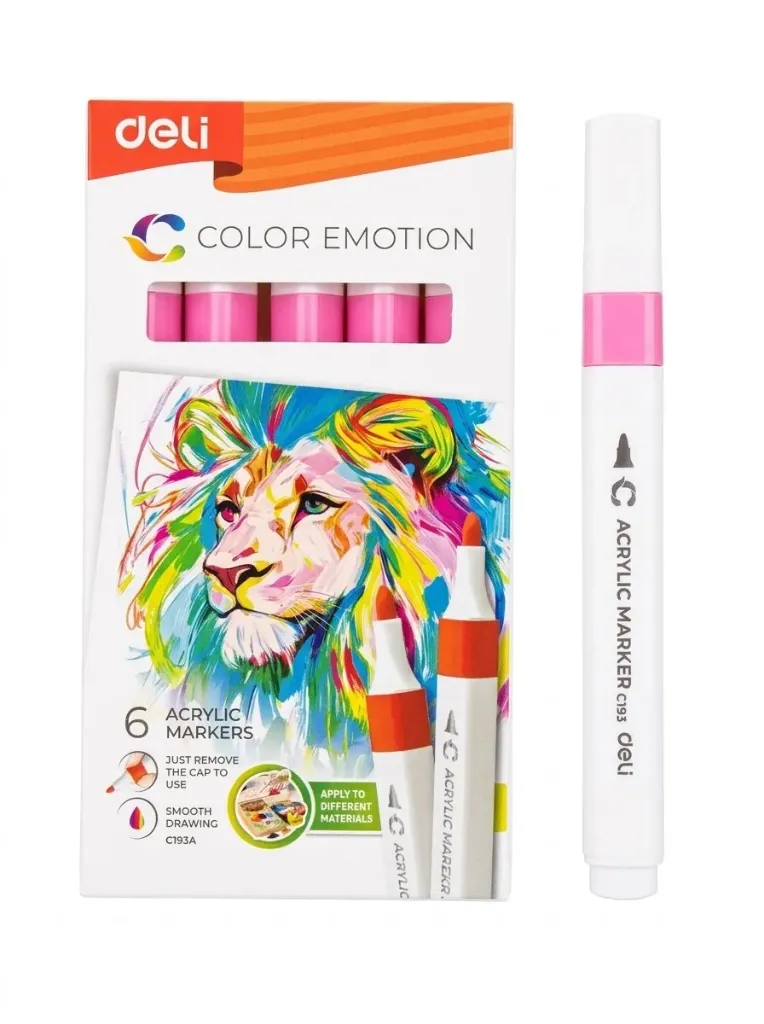 Deli Acrylic Marker 25 Pink