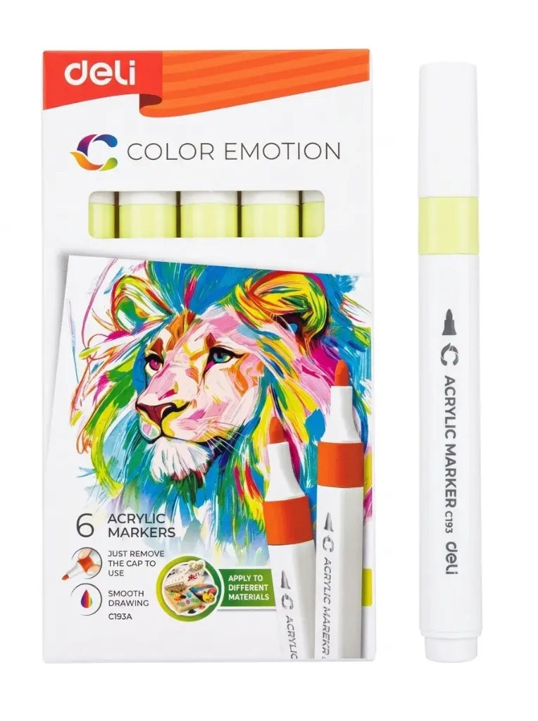Deli Acrylic Marker 146 Light Yellow