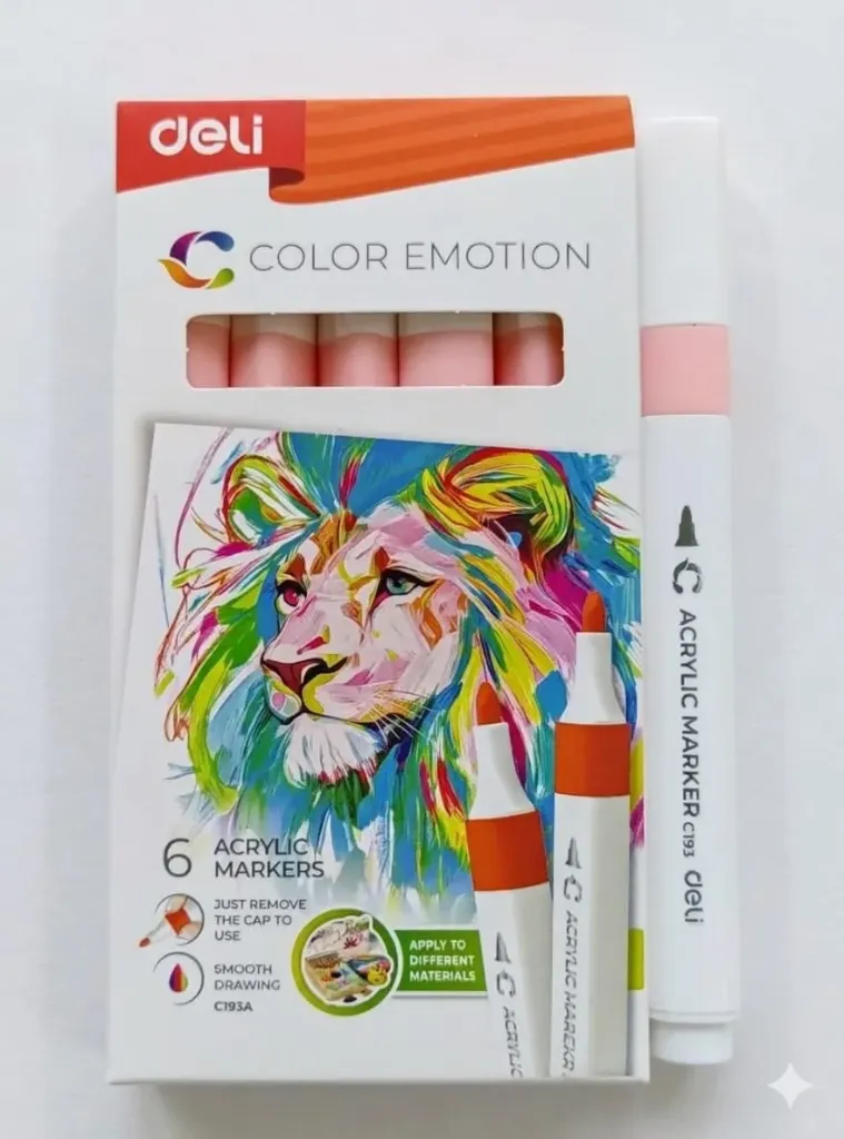 Deli Acrylic Marker 144 Baby Pink