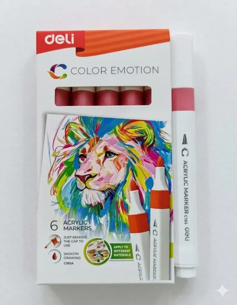 Deli Acrylic Marker 57 Sun Orange
