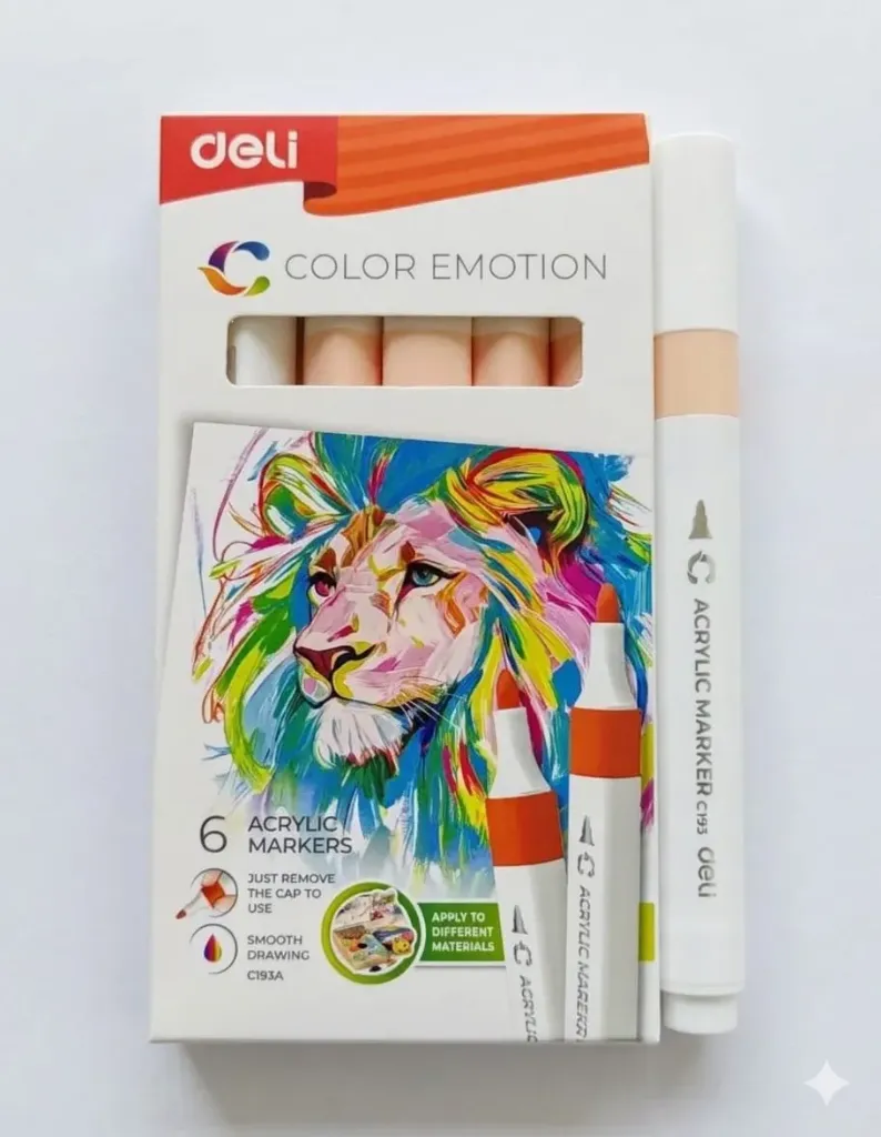 Deli Acrylic Marker 150 Peach