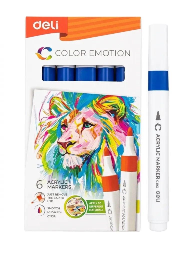 Deli Acrylic Marker 50 Dark Blue