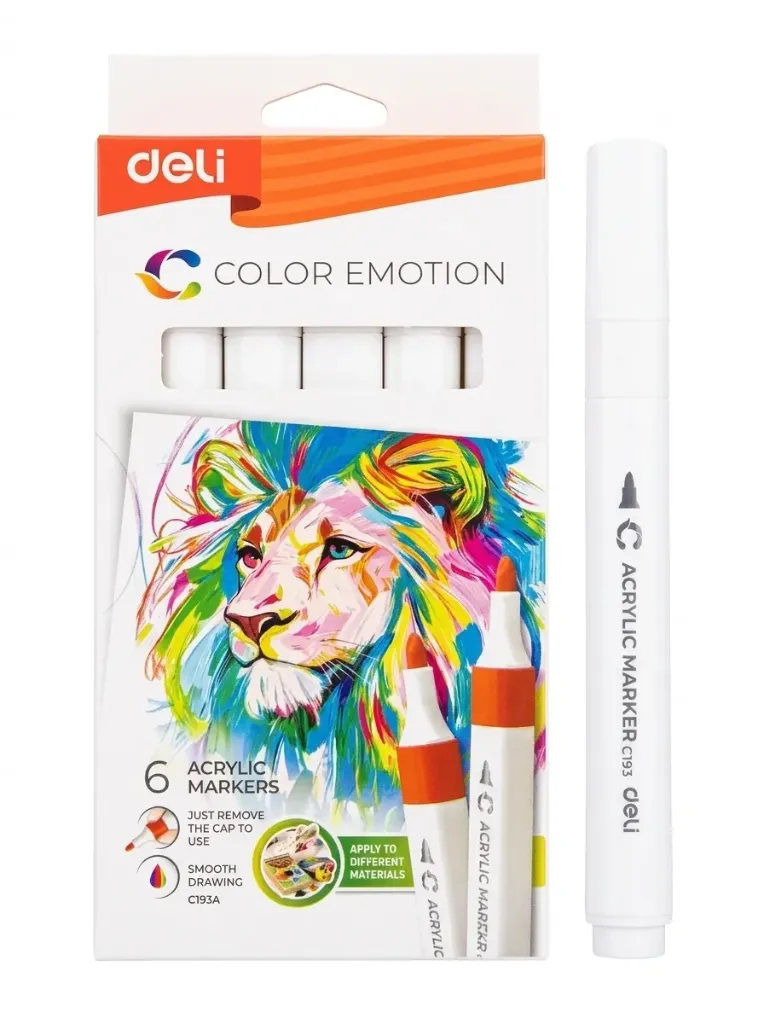 Deli Acrylic Marker 43 White