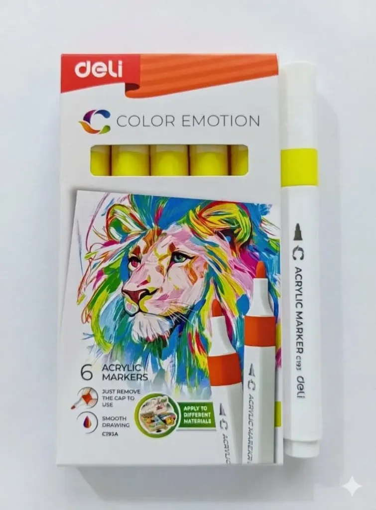 Deli Acrylic Marker 20 Canary Yellow