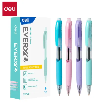 Deli Ballpoint Pen Every Blue Ink 0.7mm