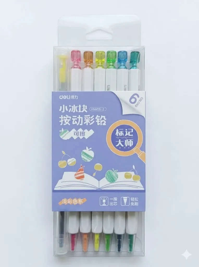 Deli Mechanical Pensil Warna Ungu Set 6 Colors 3mm